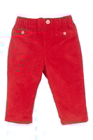 Calças em veludo - Vermelho