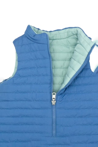 Colete acolchoado reversível Azul