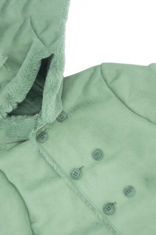 Casaco com capuz em pelo - Verde