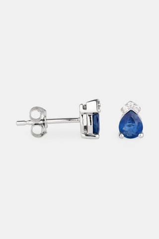 Puces - Or blanc 18 carats, diamants et saphirs