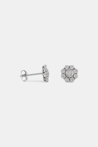 Puces - Or blanc et diamants