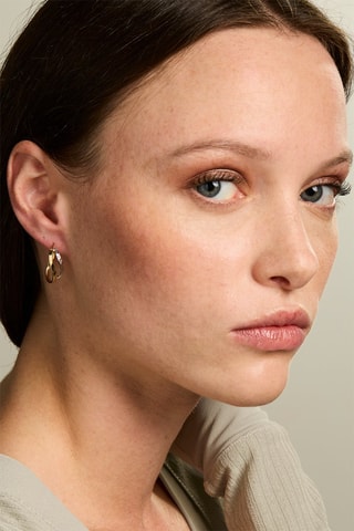 Boucles d'oreilles - Or jaune et blanc