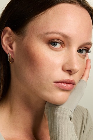 Boucles d'oreilles - Or jaune et blanc