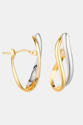 Boucles d'oreilles - Or jaune et blanc