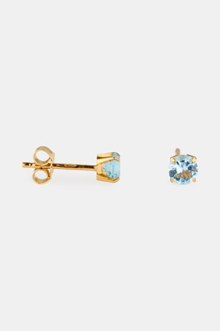 Puces - Or jaune 18 carats et topaze