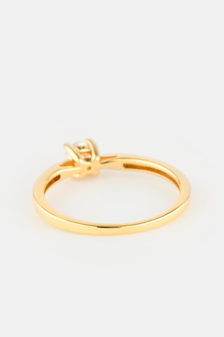 Solitaire - Or jaune et diamant