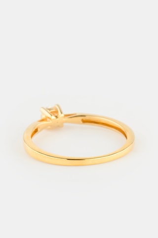 Solitaire - Or jaune et diamant