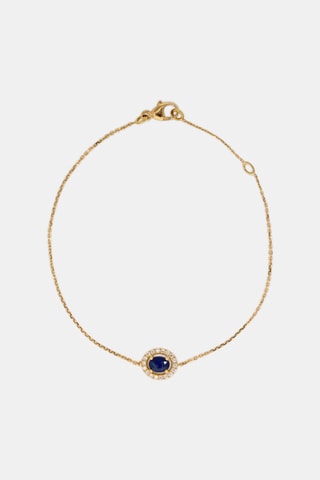 Bracelet - Or jaune 18 carats, saphir et diamants
