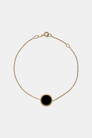Bracelet - Or jaune et onyx