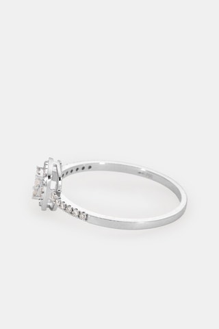 Bague - Or blanc 18 carats et diamants