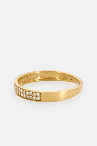 Bague - Or jaune 18 carats et diamants