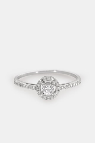 Bague - Or blanc 18 carats et diamants