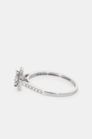 Bague - Or blanc 18 carats et diamants
