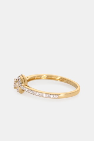 Bague - Or jaune 18 carats et diamants