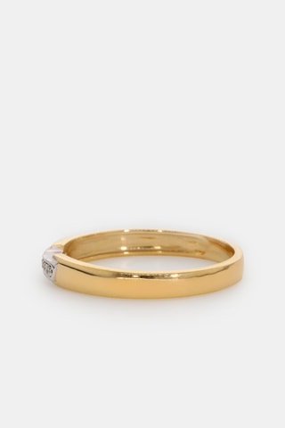 Bague - Or jaune 18 carats et diamants