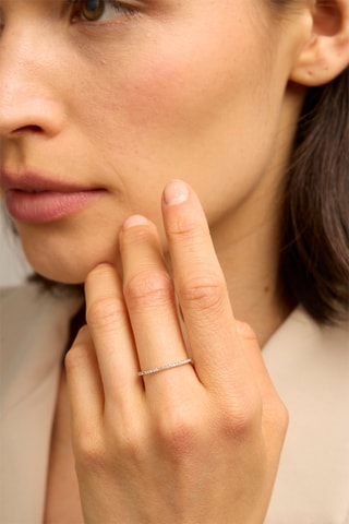 Bague - Or jaune 18 carats et diamants