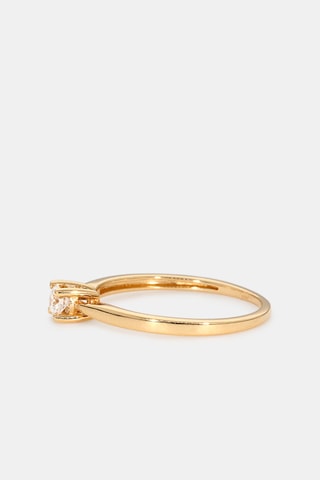 Bague - Or jaune 18 carats et diamant