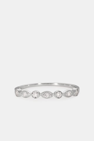 Bague - Or blanc 18 carats et diamants