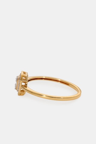 Bague - Or jaune 18 carats et diamants
