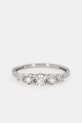 Bague - Or blanc 18 carats et diamants