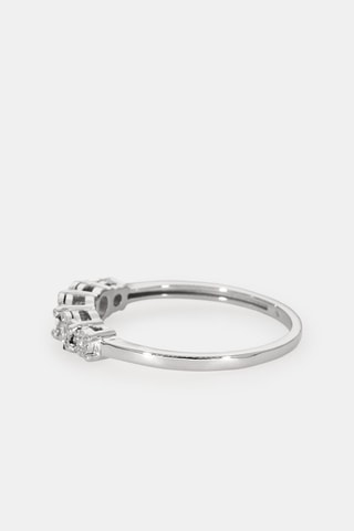 Bague - Or blanc 18 carats et diamants