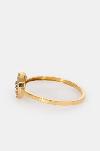 Bague - Or jaune 18 carats et diamants