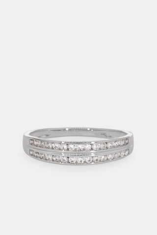 Bague - Or blanc 18 carats