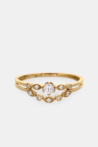 Bague - Or jaune 18 carats
