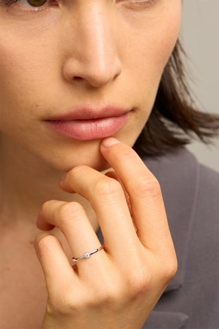 Bague - Or blanc 18 carats