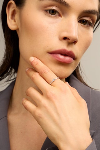 Bague - Or blanc 18 carats