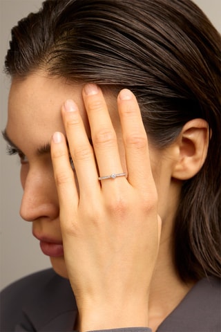 Bague - Or blanc 18 carats