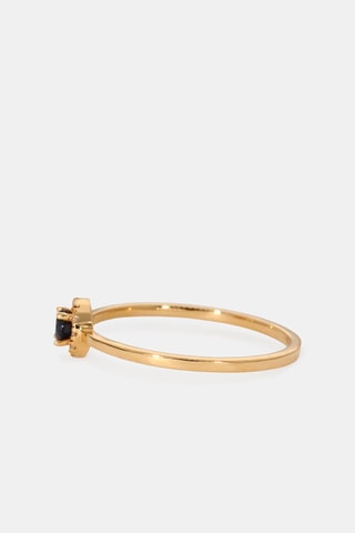 Bague - Or jaune 18 carats, saphir et diamants