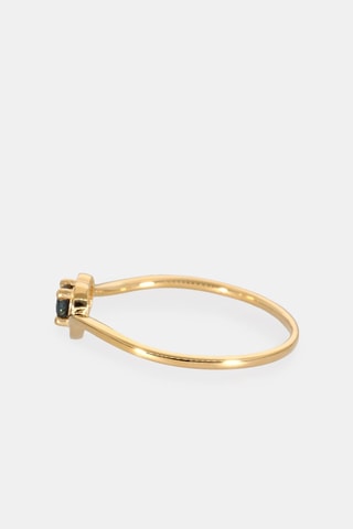 Bague - Or jaune 18 carats et saphir