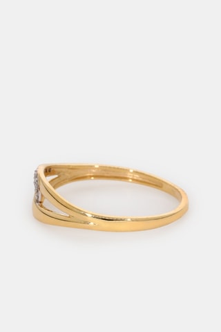 Bague - Or jaune 18 carats et diamants