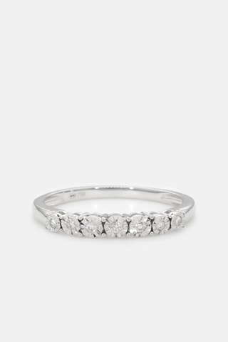 Bague - Or blanc et diamants