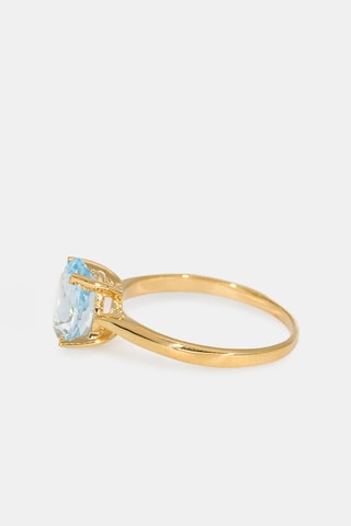 Bague - Or jaune 18 carats et topaze