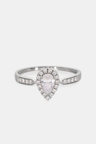 Bague - Or blanc 18 carats