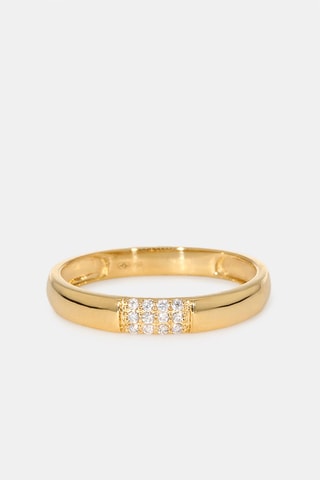 Bague - Or jaune 18 carats et diamants