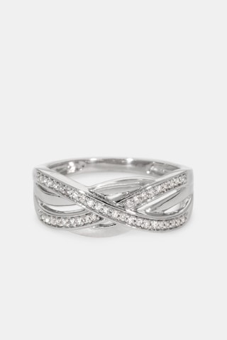 Bague - Or blanc 18 carats et diamants