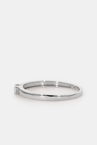 Bague - Or blanc 18 carats et diamant