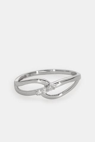 Bague - Or blanc 18 carats et diamants