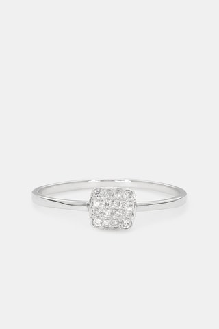 Bague - Or blanc et diamants