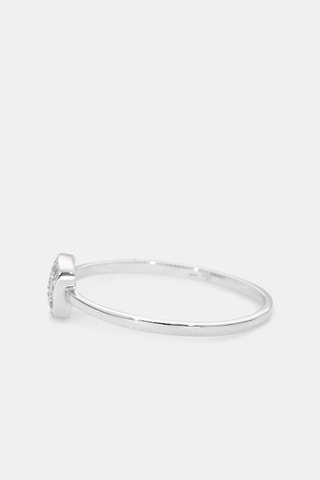Bague - Or blanc et diamants