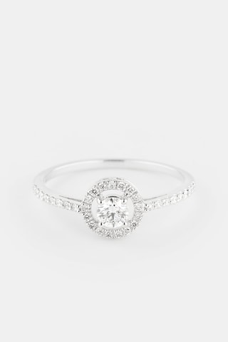 Bague - Or blanc et diamants
