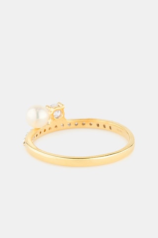 Bague - Or jaune et perle d’eau douce
