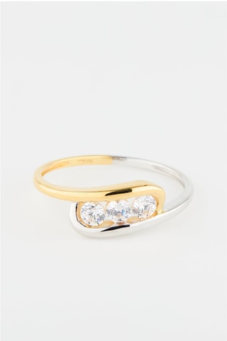 Bague - Or jaune et or blanc