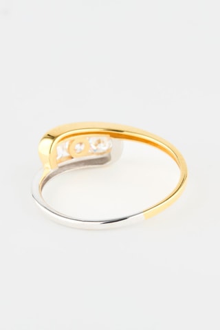 Bague - Or jaune et or blanc