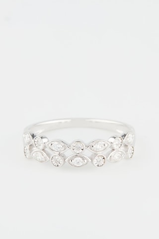 Bague - Or blanc et diamants