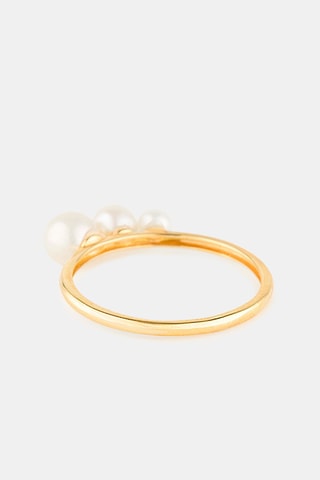 Bague - Or jaune et perles d’eau douce