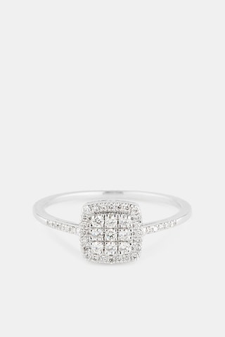 Bague - Or blanc et diamants